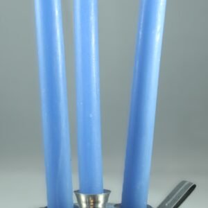 Vela palito 15cm azul claro